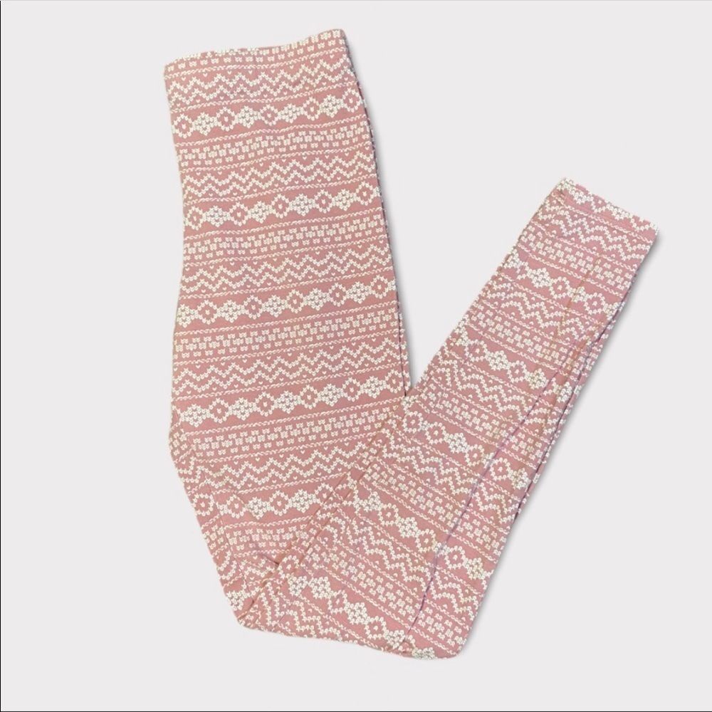 LA SENZA | Pink Pattern Leggings